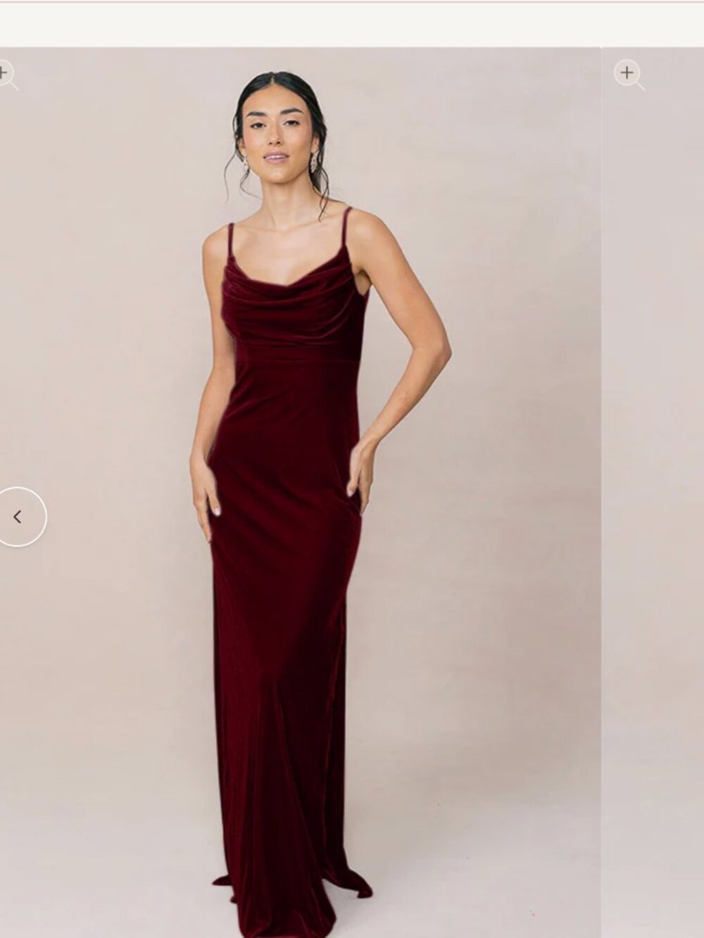 Skye Velvet Bridesmaid Dress